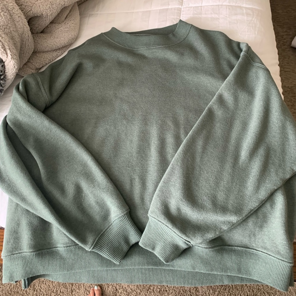 american eagle mock neck sweatshirt